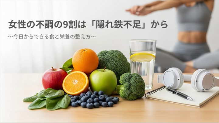 女性の不調の９割は「隠れ鉄不足」から